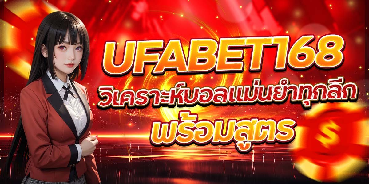 UFABET168 วิเคราะห์บอลแม่นยำทุกลีก พร้อมสูตร